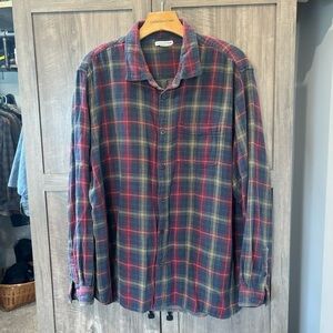 Carbon2Cobalt XL Flannel Button Shirt Plaid